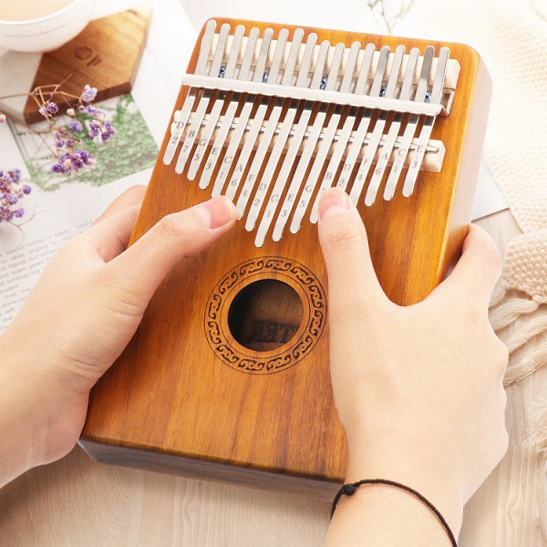 Đàn Kalimba 17 Phím Bằng Gỗ Trơn Độc Đáo