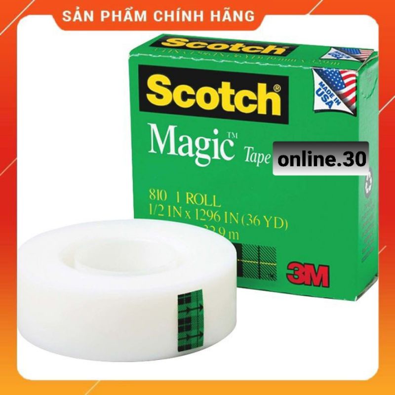 Băng dính 3M scotch 810 loại 1/2 inch