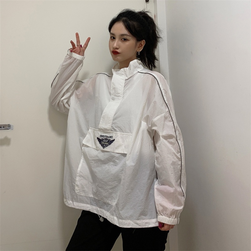 【ZHELIHANGFEI】Áo Khoác Chống Nắng Dài Tay Dáng Rộng Thoáng Khí Chất Lượng