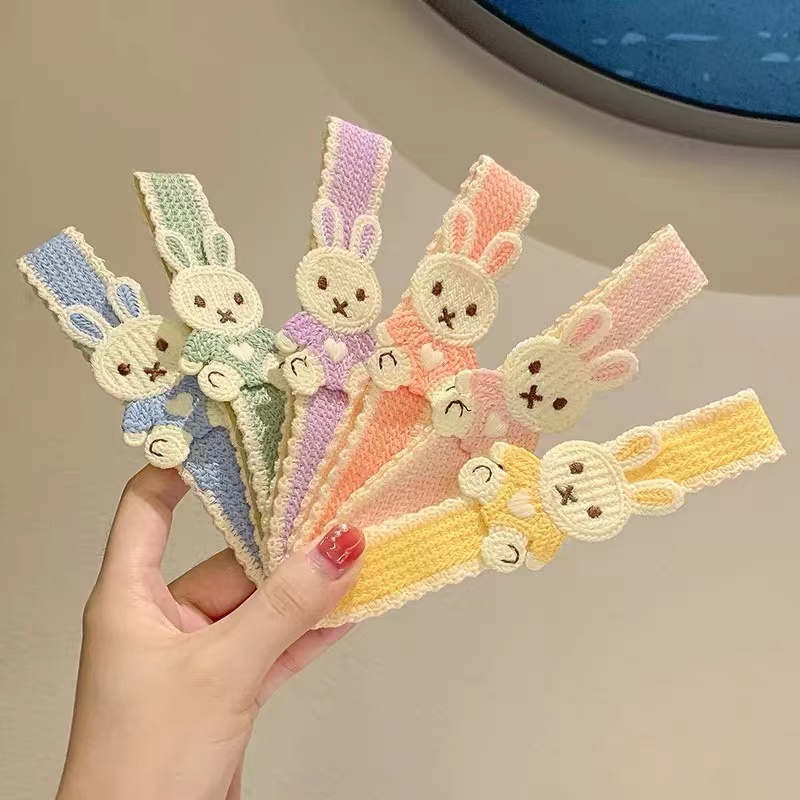 Bưu Thiếp Kẹp Tóc Họa Tiết Hoa / Nơ Có Khóa Dán Xinh Xắn Dành Cho Bé Gái