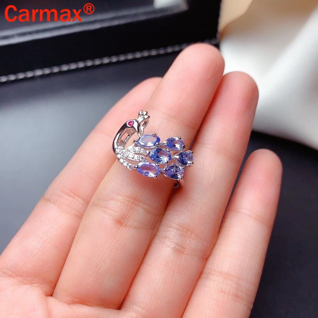 Nhẫn Hở Hình Chim Công Đính Đá Nhiều Màu Sáng Tạo Mới Cho Nữ