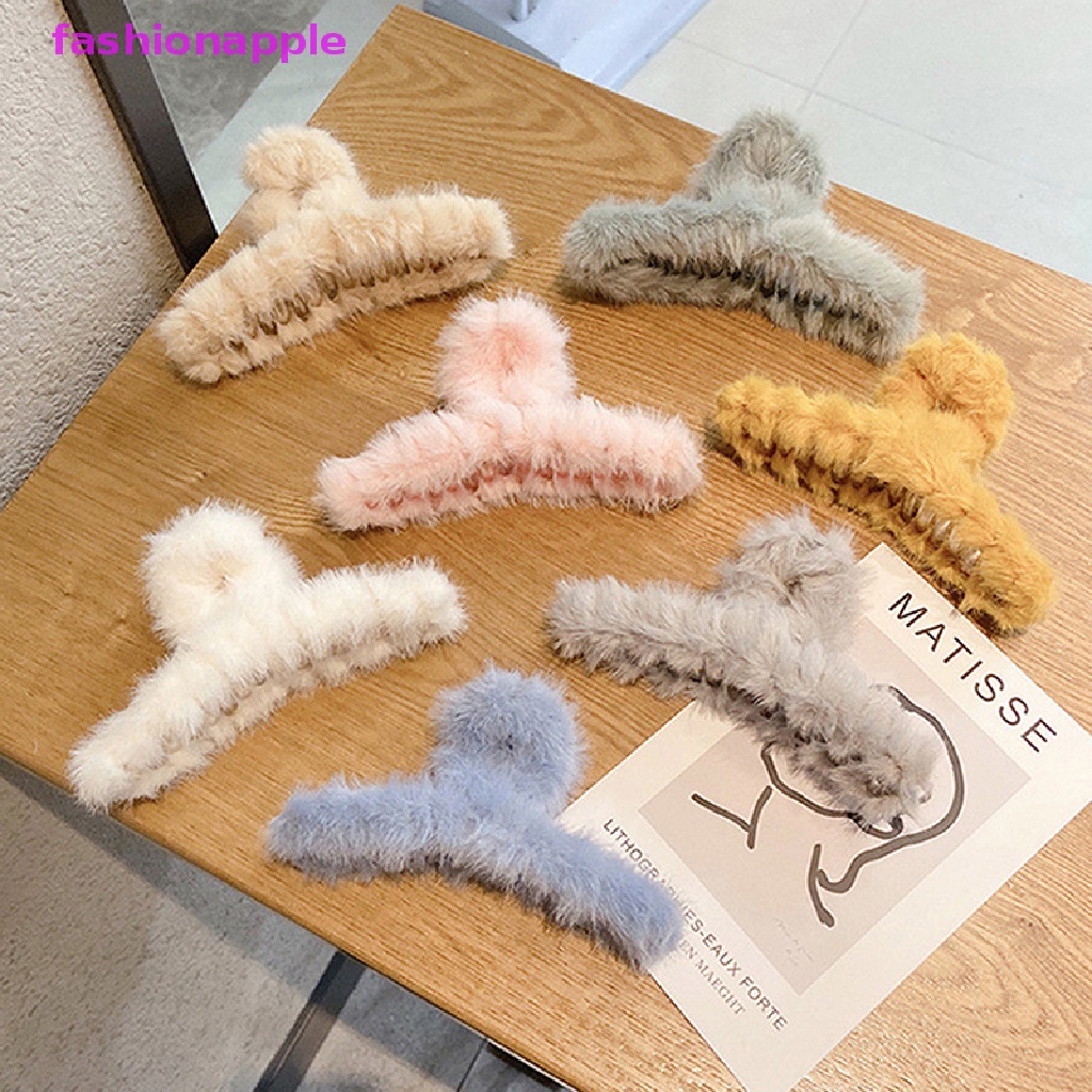 Kẹp Tóc Lông Giả Mềm Mại Cho Nữ