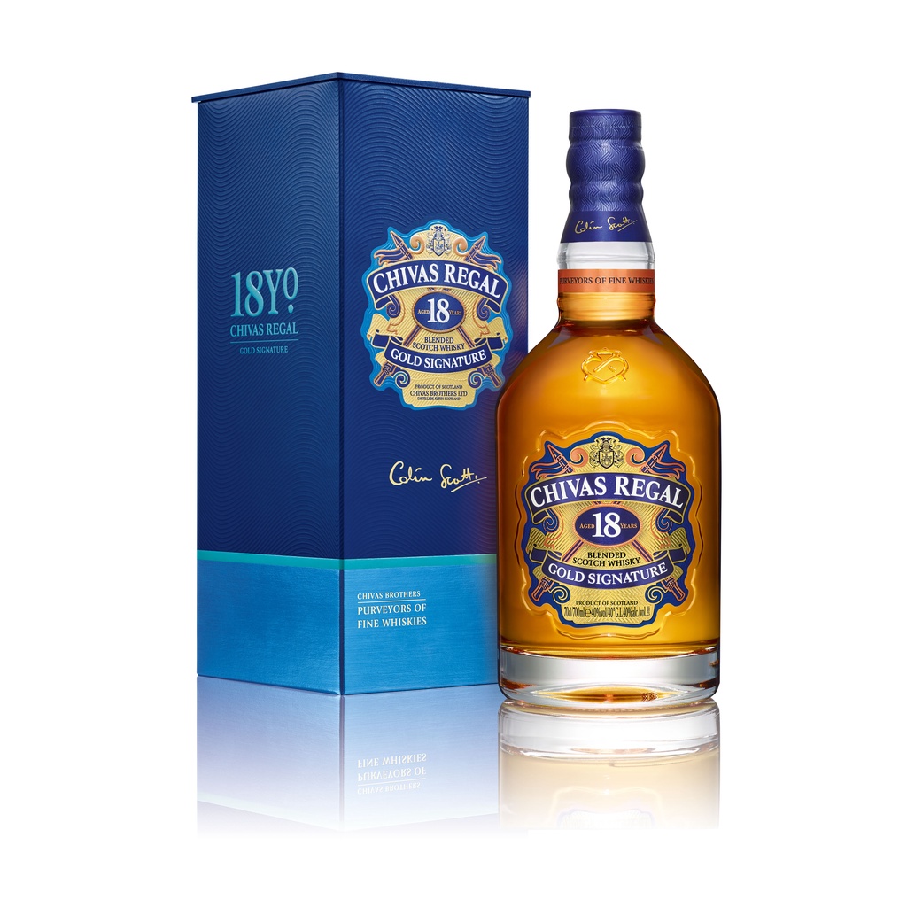 Rượu Chivas Regal 18 YO Nồng Độ Alc 40% 700ml  Kèm Hộp