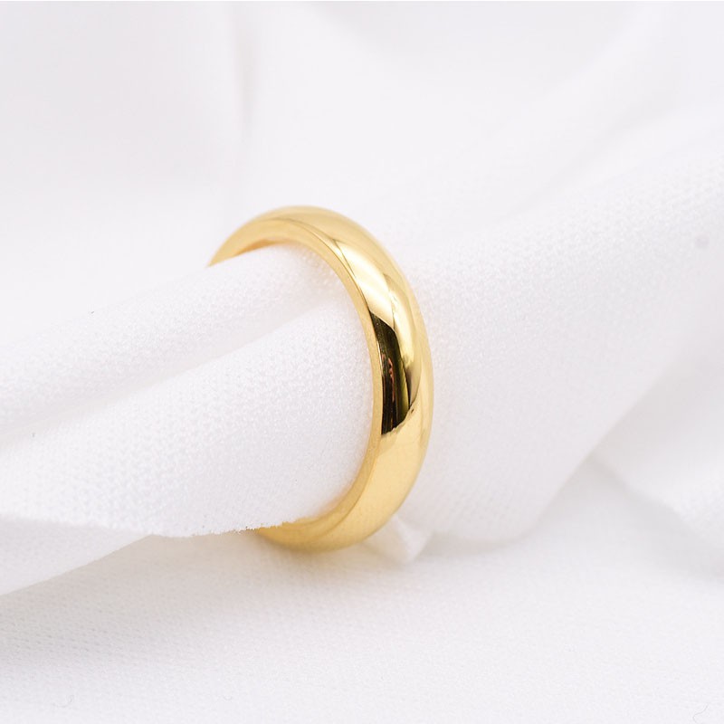 Nhẫn Cưới unisex Thép Titan Không Gỉ 4mm size us 4-12