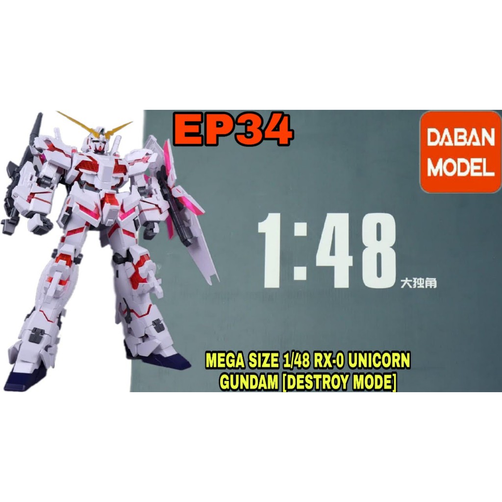Mô hình lắp ráp 1/48 MEGA SIZE RX-0 Unicorn Gundam Daban