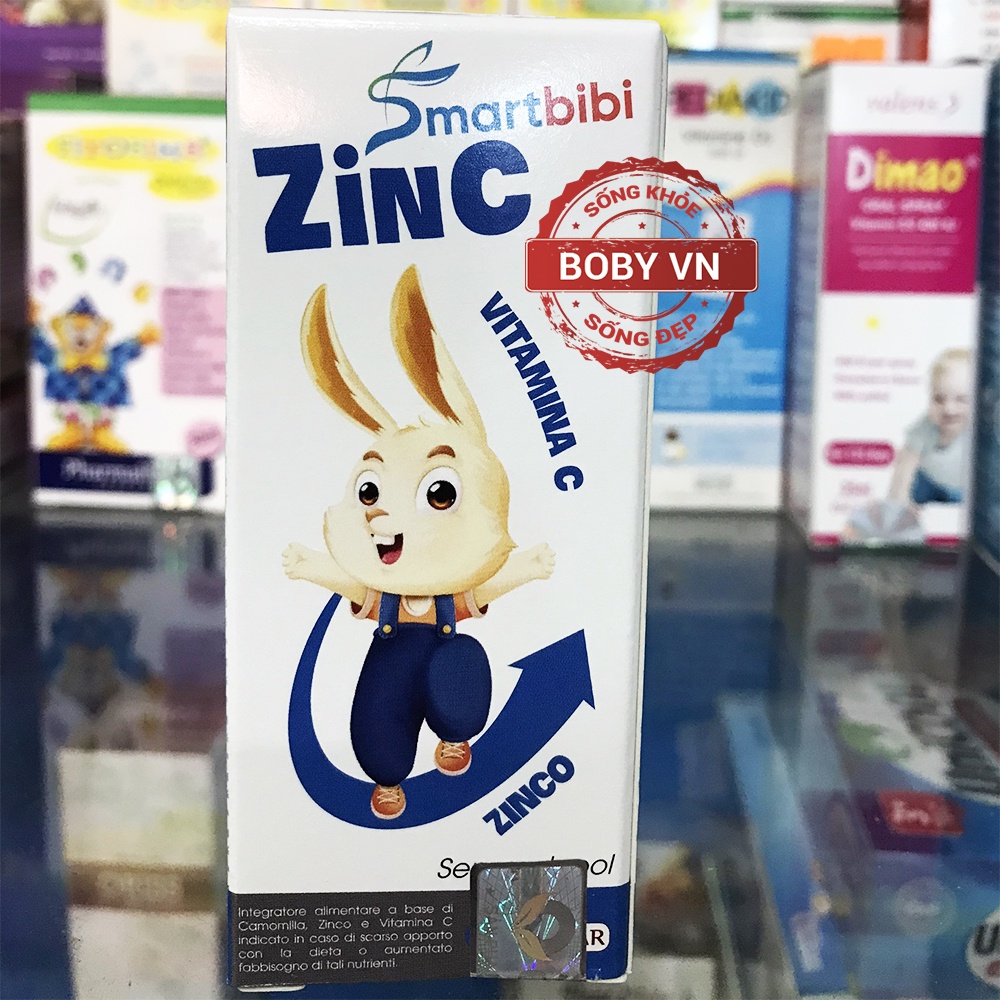 Smartbibi Zinc - Bổ sung kẽm, vitamin c giúp tăng sức đề kháng