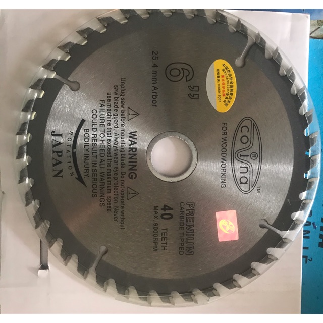 Lưỡi cắt gỗ COVINA 1tấc5 40TEETH