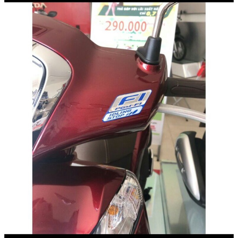 Tem FI màu xanh chính hãng honda