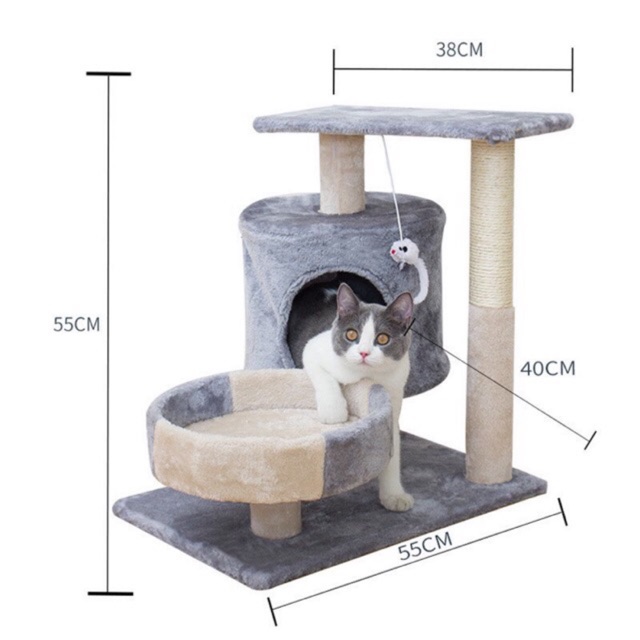 Nhà cây-cattree cho mèo mẫu đẹp giá rẻ