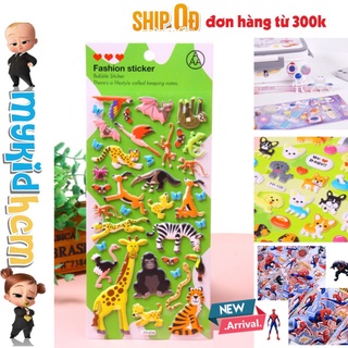 50 MẪU sticker NGƯỜI NHỆN SPIDERMAN VŨ TRỤ THẾ GIỚI TỰ NHIÊN đồ chơi cho bé hình dán 3D phát triển trí tuệ