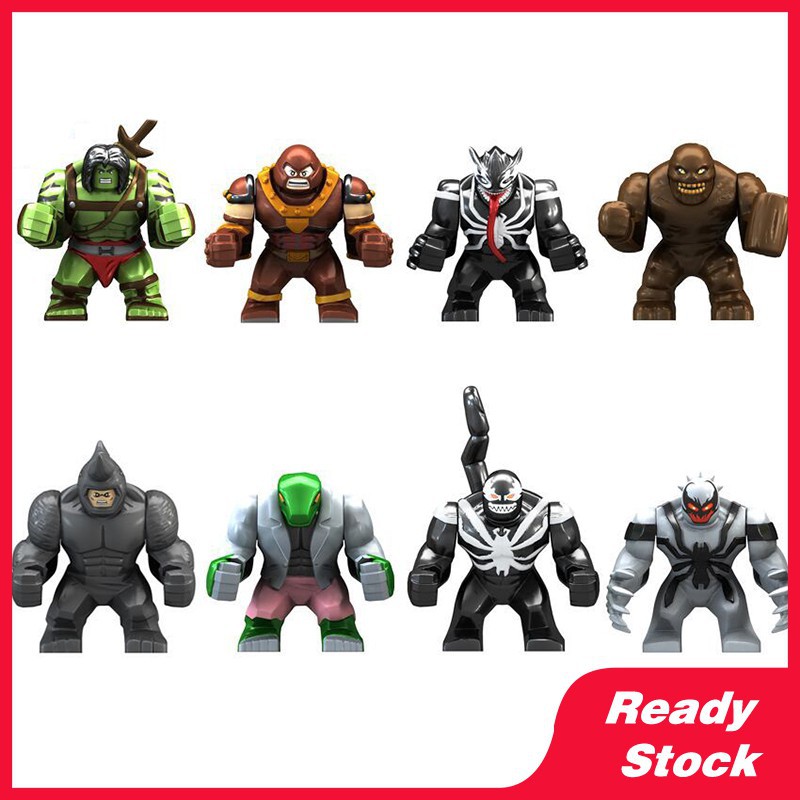 Tương thích với Lego Marvel Avengers Siêu anh hùng Venom Deadpool Rhino Man Red Tank Người lớn Trẻ em Giáo dục Món quà sinh nhật Đồ chơi