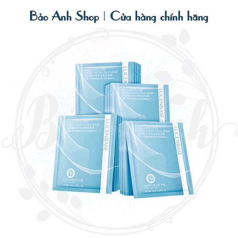 Hộp 10 miếng mặt nạ lụa cấp ẩm Lucenbase