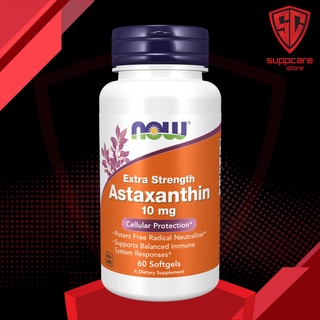 VITAMIN Astaxanthin | Tăng Sức Đề Kháng Extra Strength Now Astaxanthin [10 mg]  [60 Viên] - Hàm Lượng Cao -Hãng Mỹ