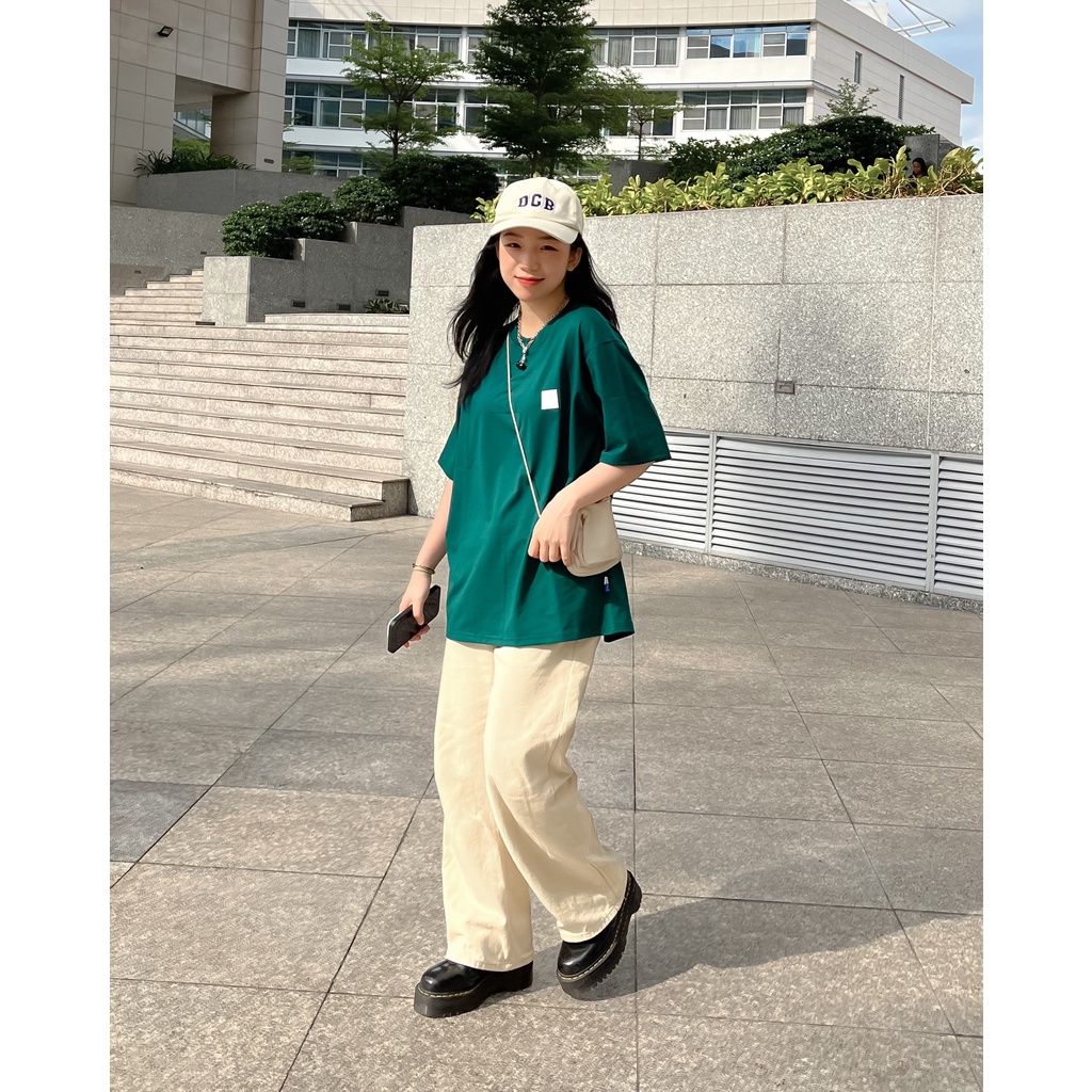 MADMIND® Chính Hãng - Áo Thun Mad Logo  Cotton Thoáng Mát - Màu Xanh Lá / Trắng / Đen Form Rộng Unisex