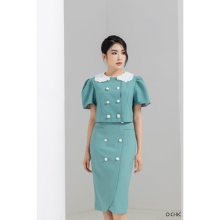 Chân váy bút chì đáp vạt D.CHIC MS: 382655