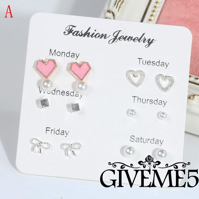 Bộ khuyên tai đính đá thời trang thanh lịch cho nữ