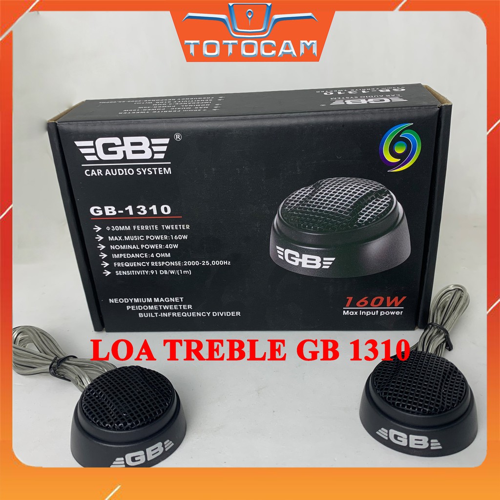 Loa Treble Ô Tô GB 1310 Công Suất 160W Chính Hãng – Loa Mini Tăng Cường Âm Nhỏ Gọn Cho Ô Tô – 1 Đôi