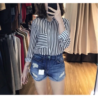 Áo sơ mi kẻ Pull&Bear