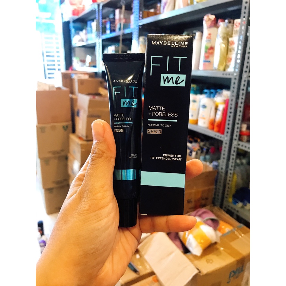 Kem Lót Kiềm Dầu Ngăn Xuống Tông SPF 20 Fit Me Primer Matte+Poreless Maybelline New York 30ml