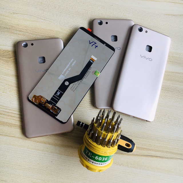 Combo Bộ Vỏ Sườn + Màn Hình Vivo V7 Plus Zin Hàng Cao Cấp (Tặng bộ vít)