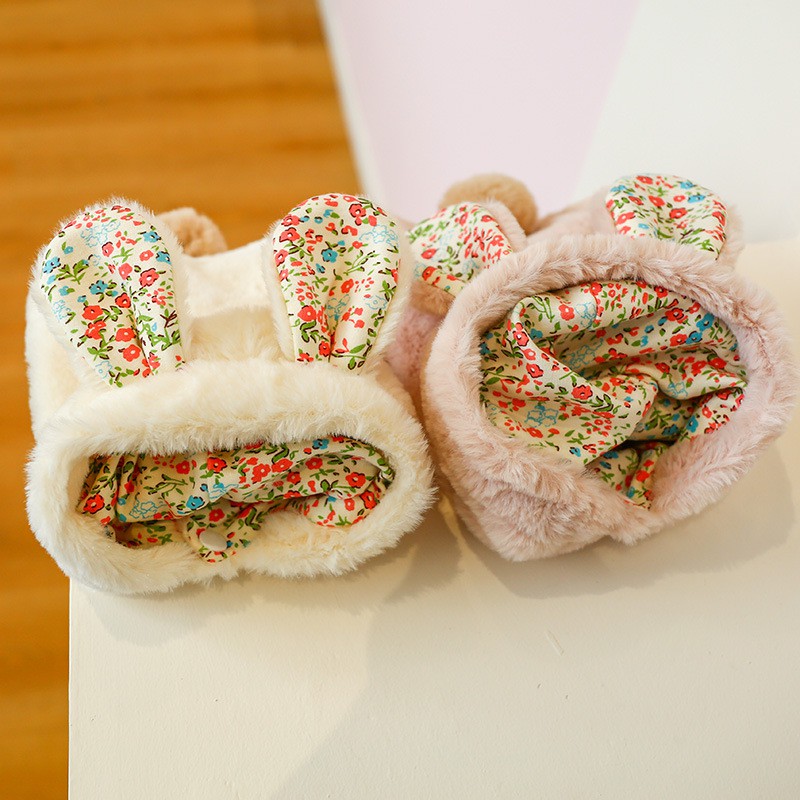 Aó thỏ bông CAMQUYTSTORE ấm áp mùa đông dễ thương cho thú cưng