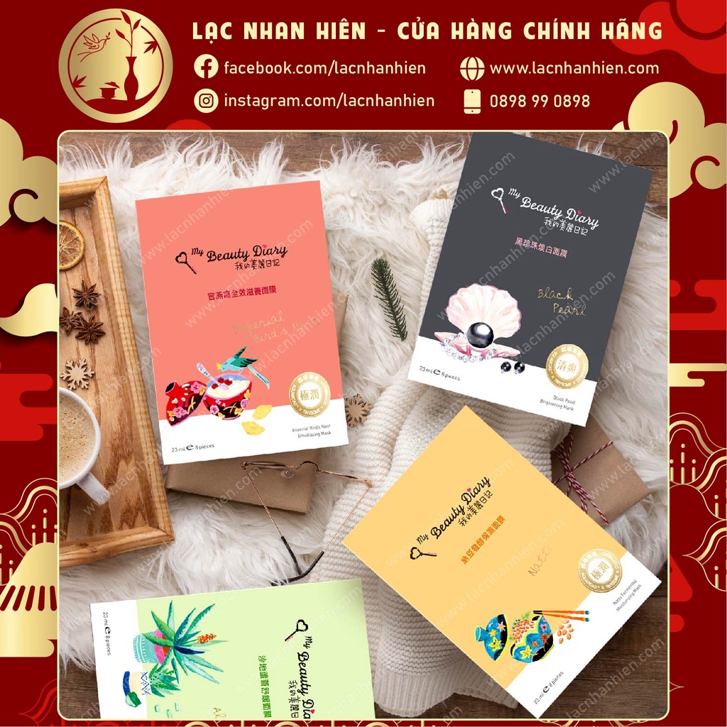 LẺ 01 MIẾNG MẶT NẠ MY BEAUTY DIARY DÒNG PHỔ THÔNG NATURAL KEY LINE