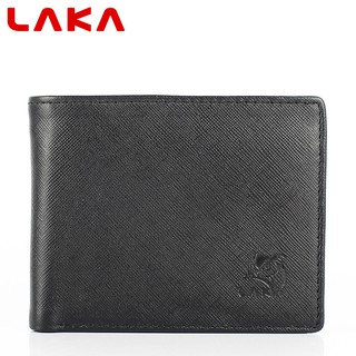 Ví da nam ví nam da bò thật thời trang laka vlk0108- màu đen