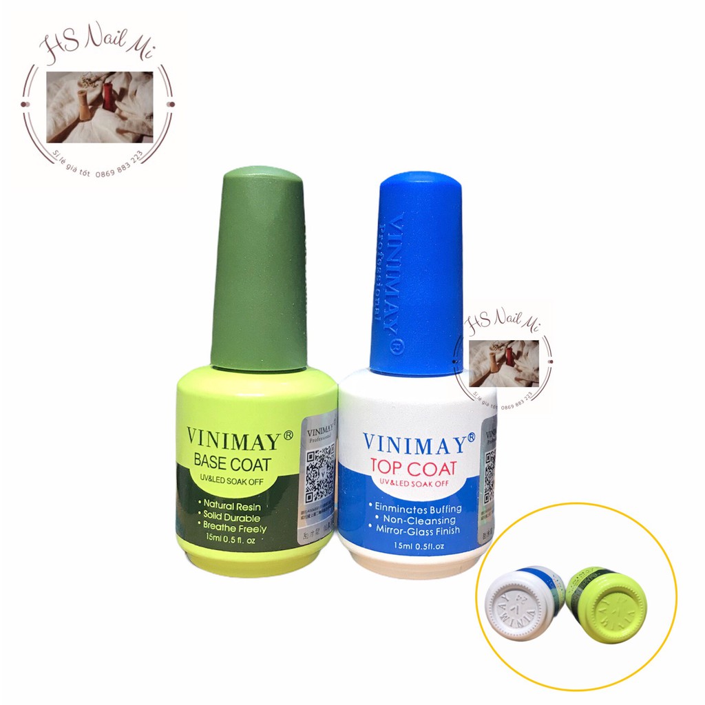 [Hàng Chính Hãng] Base top , top lì , kiềm dầu , phá gel, cứng móng Vinimay