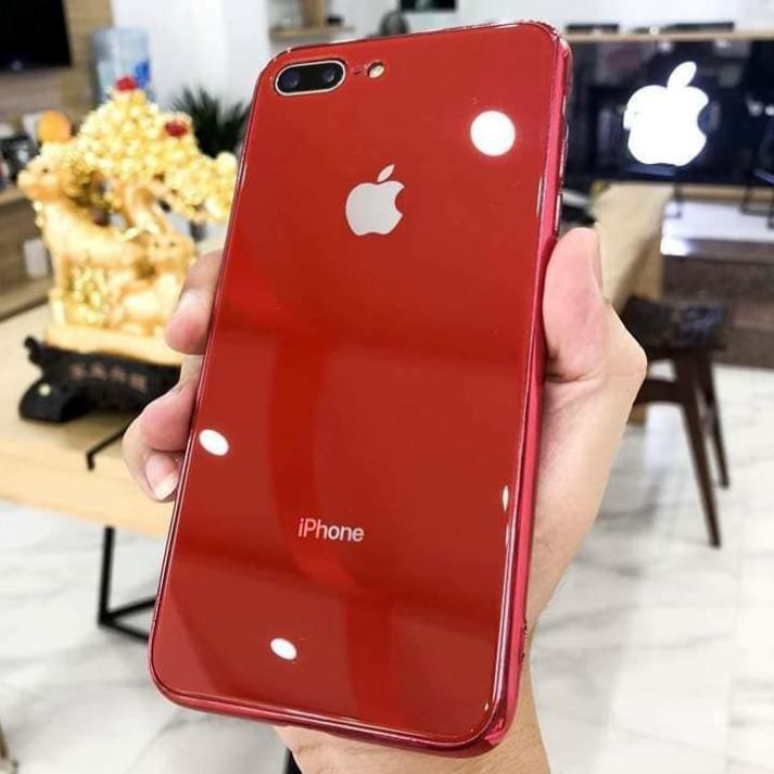 Ốp điện thoại kính cường lực viền dẻo cùng màu với lưng máy Iphone6/7/8/X/Xs/Xr/XsMax #8