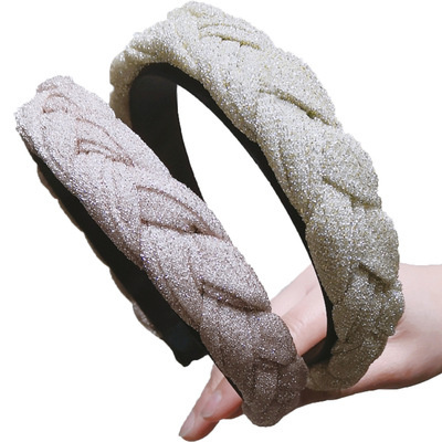 Haimeikang Fashion Solid Color Velvet Headbands For Women