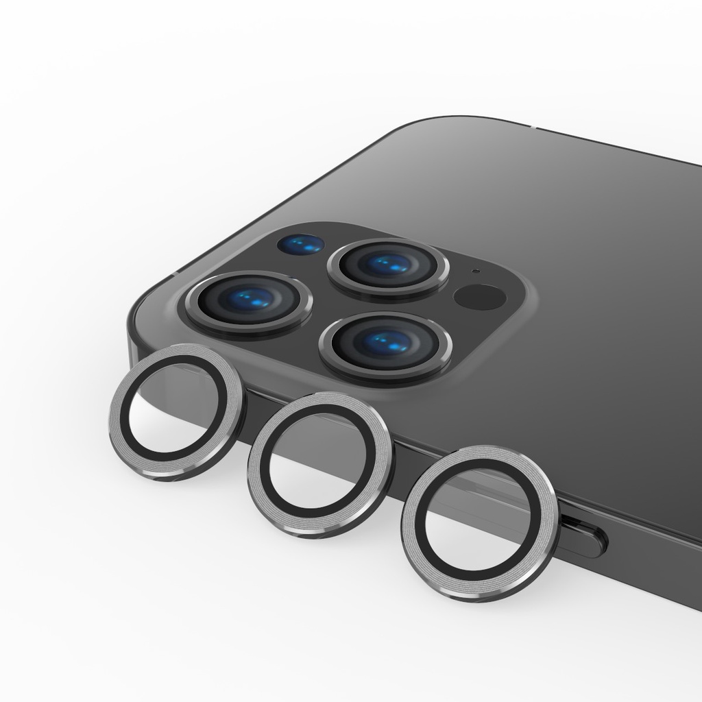 Kính Cường Lực Camera Lens Mipow Kingbull Alumium Cho iPhone 13 Pro Max / 13 Pro / 12 Pro Max / 12 Pro
