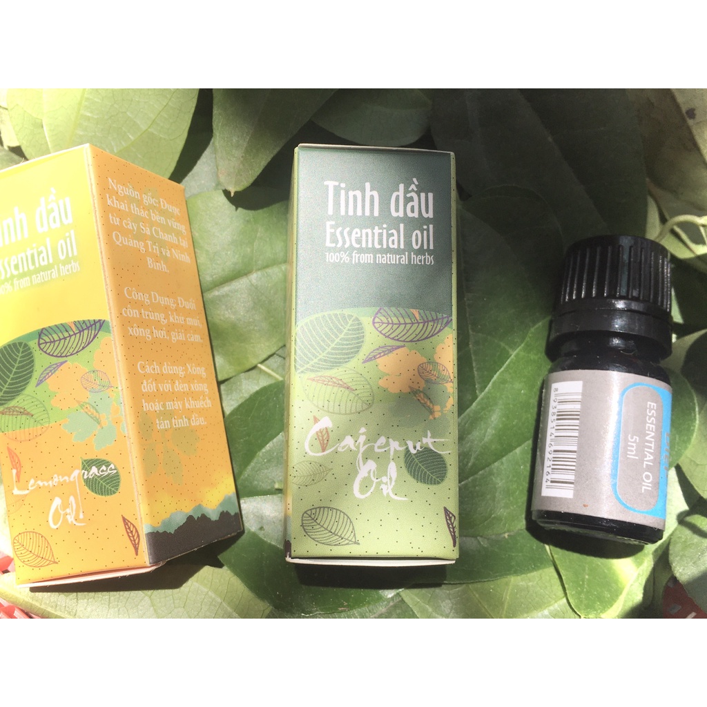Tinh dầu Sả chanh, trầm Sinh dược - đuổi muỗi, lọ 5ml , thơm phòng, xông khử mùi, giải cảm - Trung Đông Pharmacy