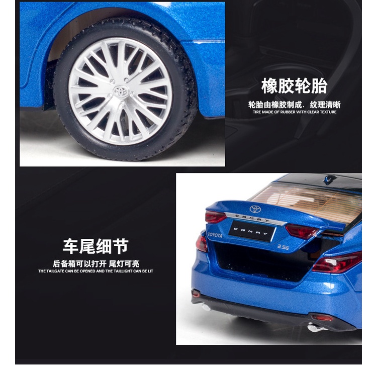 ToyToyMan ✨ Mô Hình Xe Hợp Kim Toyota Camry Tỉ Lệ 1:32 ô tô đồ chơi/vật trang trí/Món quà sinh nhật