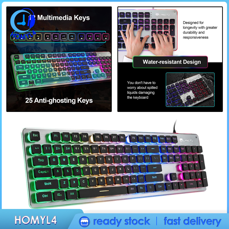 Bàn Phím Gaming Siêu Mỏng Có Đèn Led | BigBuy360 - bigbuy360.vn