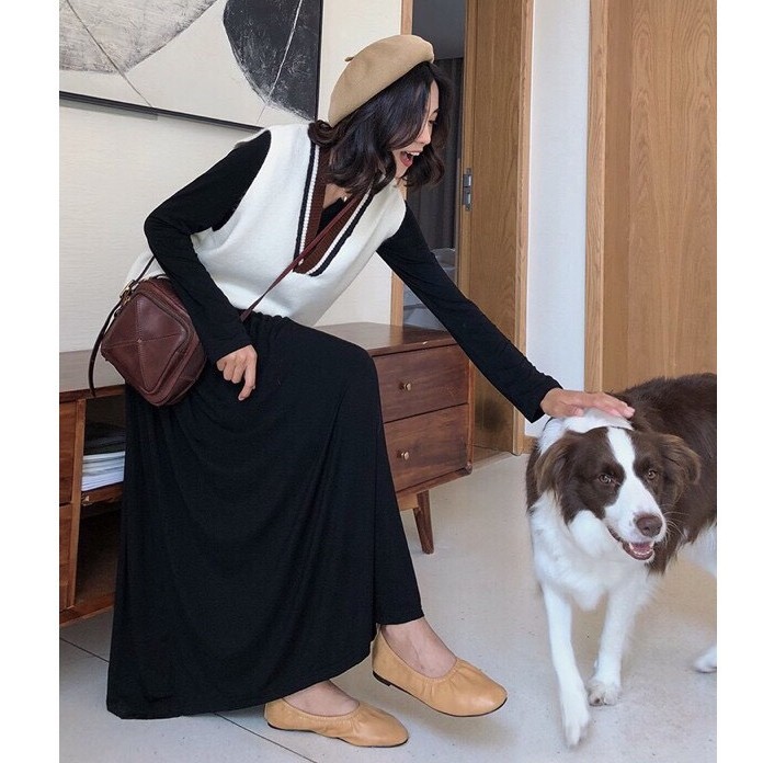 Áo gile 🦋 phối viền style hàn quốc dáng rộng chất umi dày dặn không bai nhão xù lông | BigBuy360 - bigbuy360.vn