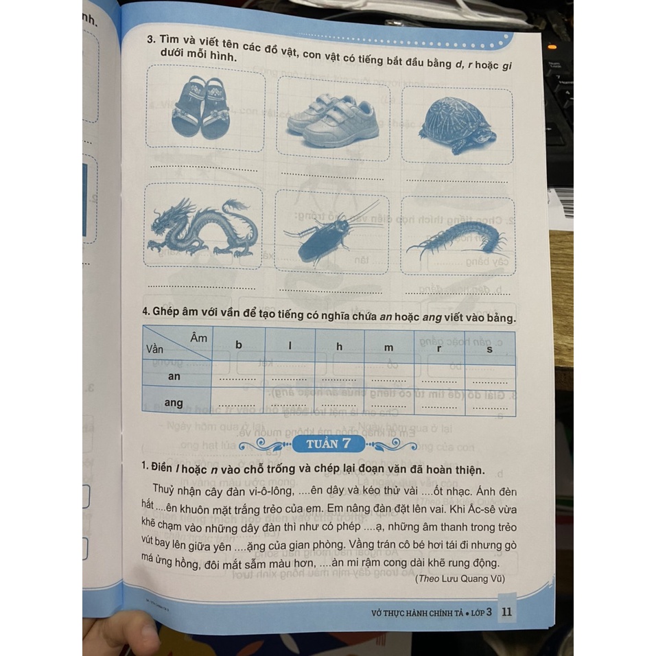Sách - Vở thực hành chính tả lớp 3