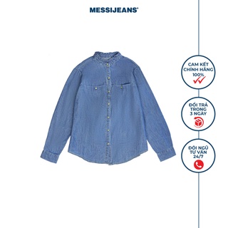 Áo sơ mi jean nữ dài tay MESSIJEANS SJW-674-18