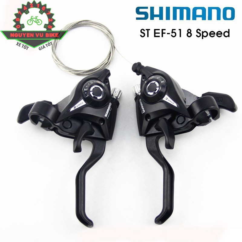 Tay đề xe đạp Shimano EF51, EF65 3x8 - Rẻ nhất HN