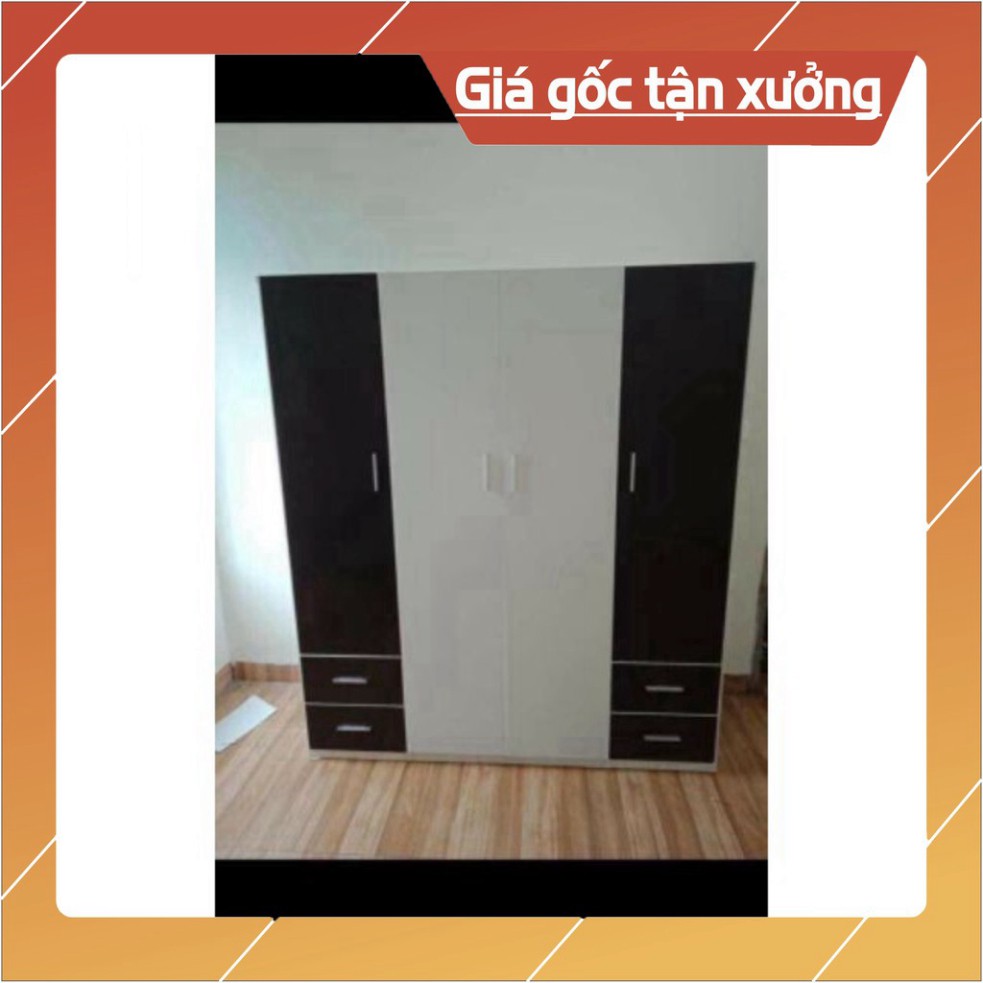 [Chỉ ship HN] Tủ quần áo nhựa đài Loan 4 cánh  kích thước 185*165cm Freeship