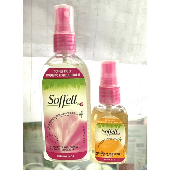 SOFFEL CHỐNG MUỖI CÔN TRÙNG CHAI LỚN 80ml , CHAI NHỎ 30ml