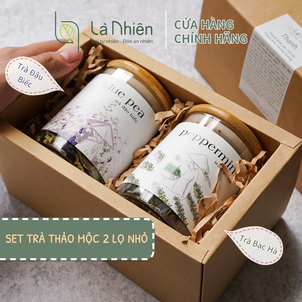 Quà Tặng Mẹ, Sinh Nhật Trà Thảo Mộc Hộp Giấy Ý Nghĩa. Set Quà Tặng doanh nghiệp Thanh Tâm - Là Nhiên