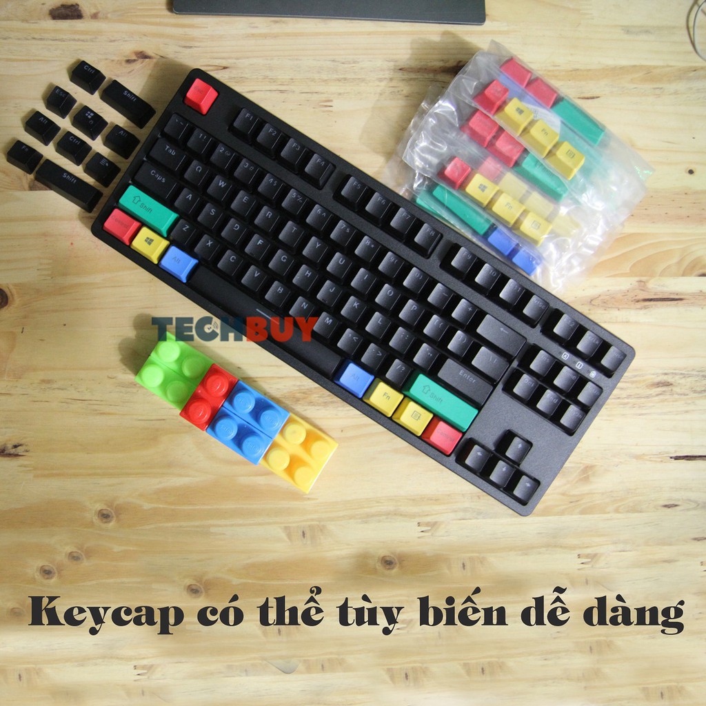 Bàn phím cơ RGB E-Dra EK387 I BH 24 T I Tặng kèm KeyPuller I EDra Gaming Tenkeyless Keyboard EK387RGB