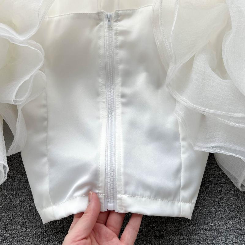 Áo ren trắng tiểu thư hàng thiết kế cao cấp   040722