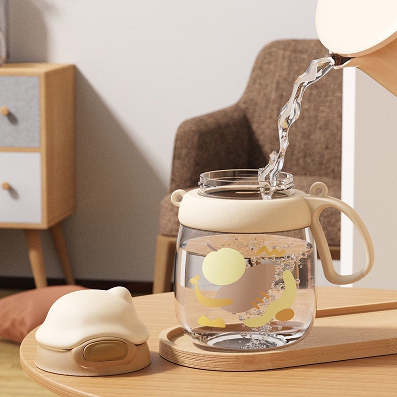 Bình Nước Dung Tích Lớn Có Ống Hút Tiện Lợi Cho Trẻ Em