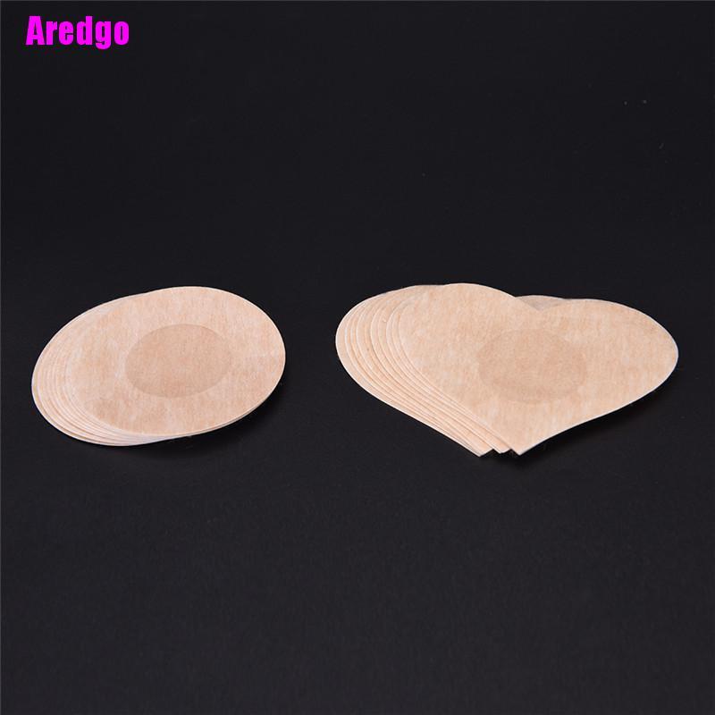 [Hàng mới về] 10 Miếng dán ngực hình tròn/ trái tim cho nữ