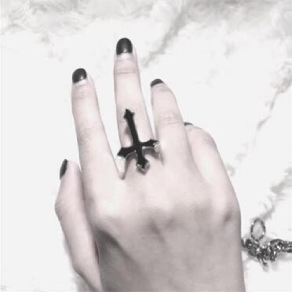 Nhẫn Hở Hình Chữ Thập Phong Cách Vintage Đơn Giản Thời Trang|Dây Chuyền Phong Cách Gothic Cho Nam Và Nữ
