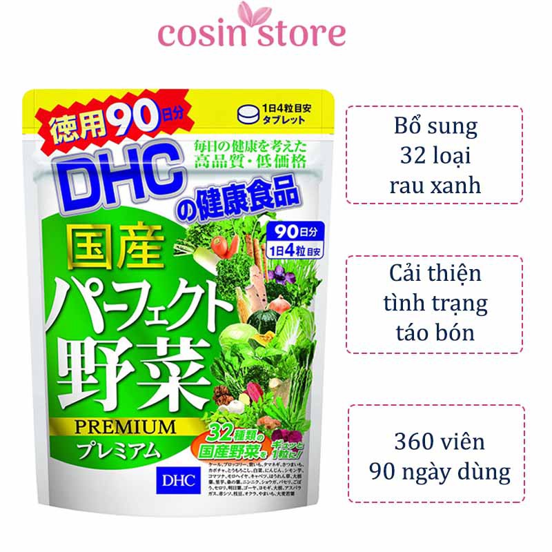 Viên uống DHC Rau Củ Quả Tổng hợp Premium 360 Viên 90 Ngày Dùng | BigBuy360 - bigbuy360.vn