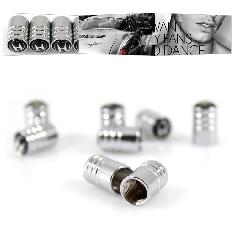 Bộ 4 Nắp Van Bánh Xe Ô Tô Thời Trang