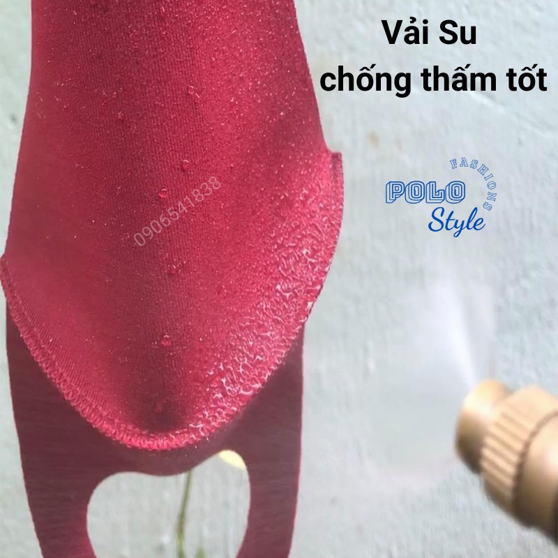 10 khẩu trang vải Su in Logo bằng decal Mỹ POLO Style - Thời trang, dễ thở, đeo không đau tai