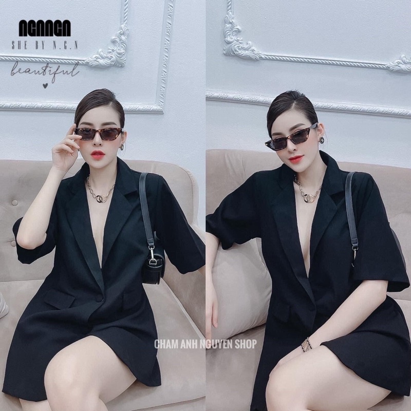 BÁN SỈ ÁO  BLAZER CỘC TAY 2 LỚP 4 MÀU CHO NỮ